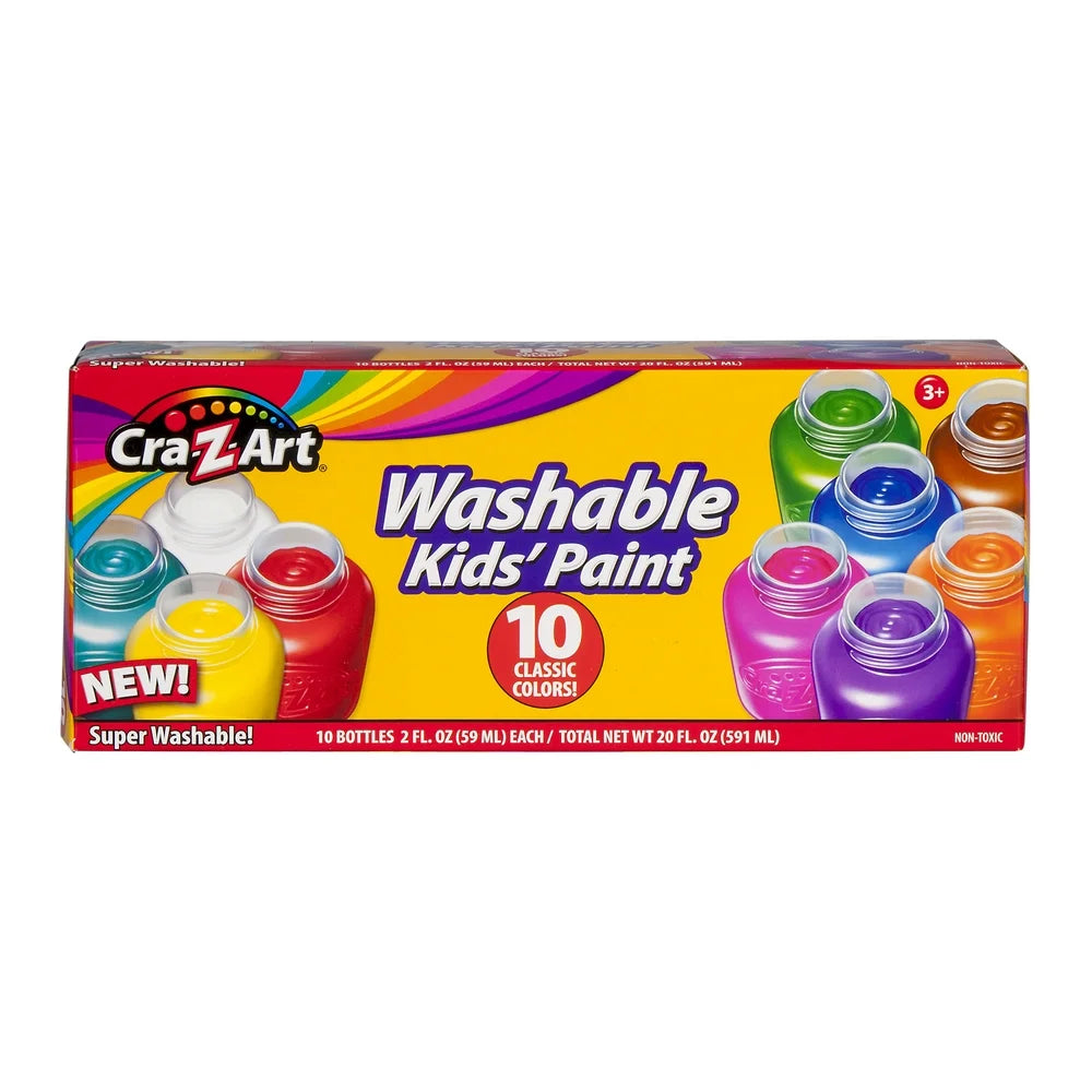 Crayola Washable Kids Paint Set, 10 Ct, Kids Arts & Crafts Supplies