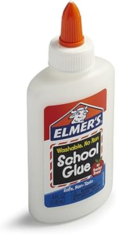 Elmer's Liquid School Glue, Washable, 4oz., 1 Count