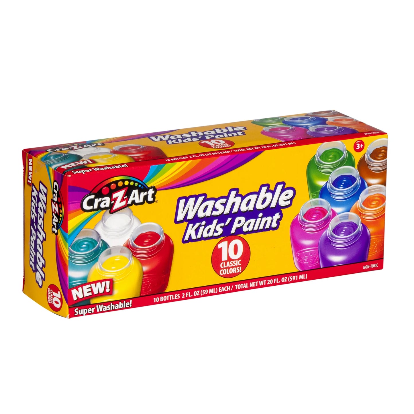 Crayola Washable Kids Paint Set, 10 Ct, Kids Arts & Crafts Supplies